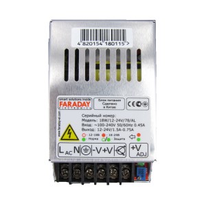 Блок питания FARADAY 18W/12-24V/78AL